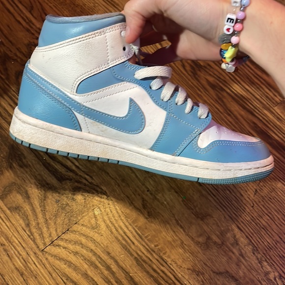 light blue air jordan 1 high tops - Picture 5 of 7